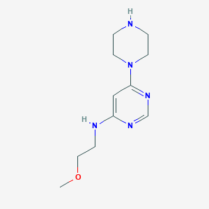 N-(2-methoxyethyl)-6-(piperazin-1-yl)pyrimidin-4-amine