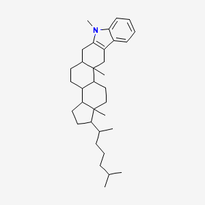 7,12a,14a-Trimethyl-1-(6-methylheptan-2-yl)-1,2,3,3a,3b,4,5,5a,6,7,12,12a,12b,13,14,14a-hexadecahydrocyclopenta[5,6]naphtho[2,1-b]carbazole