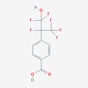 4-(1,1,1,2,3,3-Hexafluoro-3-hydroxypropan-2-yl)benzoic acid