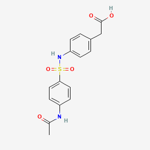 [4-({[4-(Acetylamino)phenyl]sulfonyl}amino)phenyl]acetic acid