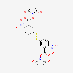 2,5-Dioxopyrrolidin-1-yl 5-((3-(((2,5-dioxopyrrolidin-1-yl)oxy)carbonyl)-4-nitrocyclohexyl)disulfanyl)-2-nitrobenzoate