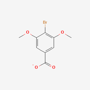 molecular formula C9H8BrO4- B14753717 4-bromo-3,5-dimethoxy-benzoate;4-Bromo-3,5-dimethoxybenzoic acid 