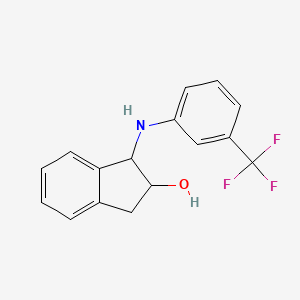 1-[3-(trifluoromethyl)anilino]-2,3-dihydro-1H-inden-2-ol