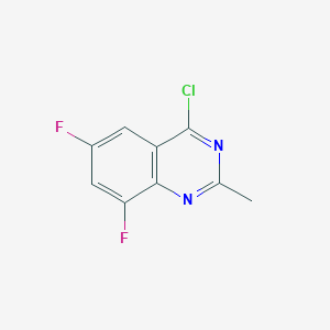molecular formula C9H5ClF2N2 B1475378 4-Chloro-6,8-difluoro-2-methylquinazoline CAS No. 1444353-33-6