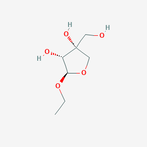 (2R,3R,4R)-2-Ethoxy-4-(hydroxymethyl)tetrahydrofuran-3,4-diol