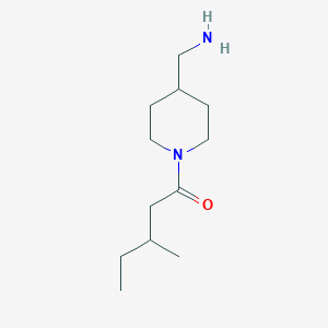 molecular formula C12H24N2O B1475382 1-(4-(Aminomethyl)piperidin-1-yl)-3-methylpentan-1-one CAS No. 1601096-48-3