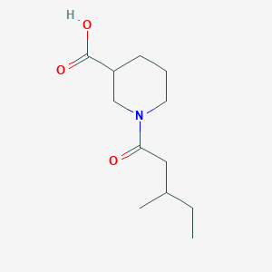 molecular formula C12H21NO3 B1475383 1-(3-Methylpentanoyl)piperidine-3-carboxylic acid CAS No. 1595943-75-1