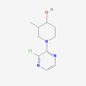 molecular formula C10H14ClN3O B1475384 1-(3-Chloropyrazin-2-yl)-3-methylpiperidin-4-ol CAS No. 1602637-91-1