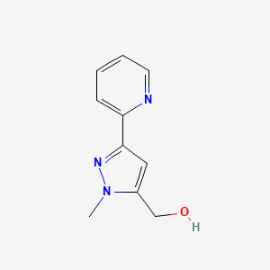 molecular formula C10H11N3O B1475387 (1-methyl-3-(pyridin-2-yl)-1H-pyrazol-5-yl)methanol CAS No. 1893161-80-2