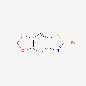 molecular formula C8H4BrNO2S B14753935 6-bromo-[1,3]dioxolo[4,5-f][1,3]benzothiazole 