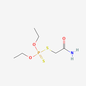 molecular formula C6H14NO3PS2 B14753985 Phosphorodithioic acid, S-(2-amino-2-oxoethyl) O,O-diethyl ester CAS No. 2047-14-5