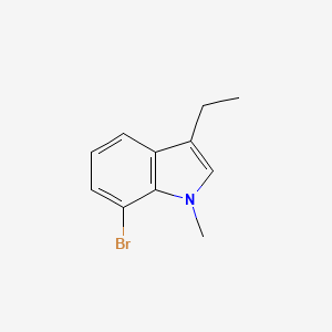 molecular formula C11H12BrN B1475401 7-Bromo-3-ethyl-1-methylindole CAS No. 1895229-52-3