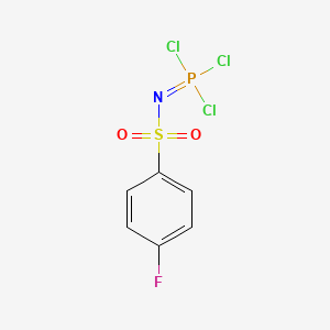 molecular formula C6H4Cl3FNO2PS B14754025 N-(4-Fluorobenzene-1-sulfonyl)phosphorimidic trichloride CAS No. 1525-81-1