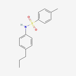 molecular formula C16H19NO2S B14754036 4-methyl-N-(4-propylphenyl)benzenesulfonamide CAS No. 1153-46-4