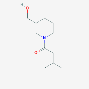 molecular formula C12H23NO2 B1475404 1-(3-(Hydroxymethyl)piperidin-1-yl)-3-methylpentan-1-one CAS No. 1595994-85-6