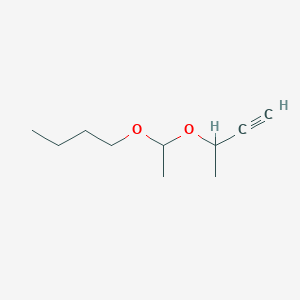 molecular formula C10H18O2 B14754061 3-(1-Butoxyethoxy)but-1-yne CAS No. 820-01-9