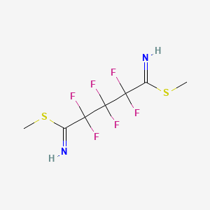 molecular formula C7H8F6N2S2 B14754097 Dimethyl 2,2,3,3,4,4-hexafluoropentanediimidothioate CAS No. 662-89-5