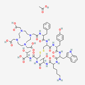 molecular formula C67H94N14O21S2 B14754136 DOTA-[Tyr3]-Octreotide Acid 