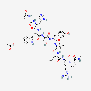 molecular formula C61H88N16O14 B14754143 Lecirelin Acetate 