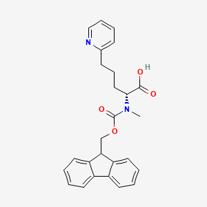 (R)-2-((((9H-Fluoren-9-yl)methoxy)carbonyl)(methyl)amino)-5-(pyridin-2-yl)pentanoic acid