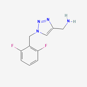 molecular formula C10H10F2N4 B1475417 (1-(2,6-二氟苄基)-1H-1,2,3-三唑-4-基)甲胺 CAS No. 1602329-42-9