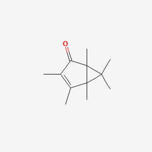 molecular formula C12H18O B14754196 1,3,4,5,6,6-Hexamethylbicyclo[3.1.0]hex-3-en-2-one CAS No. 2206-69-1