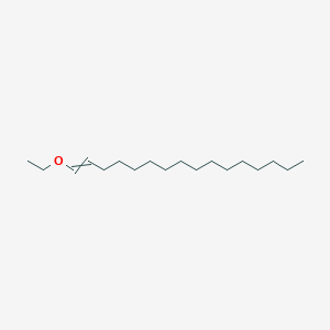 molecular formula C18H36O B14754228 1-Ethoxyhexadec-1-ene CAS No. 765-26-4