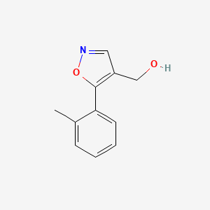 molecular formula C11H11NO2 B1475423 (5-(o-Tolyl)isoxazol-4-yl)methanol CAS No. 1891192-88-3