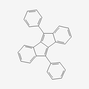 molecular formula C28H18 B14754240 5,10-Diphenylindeno[2,1-a]indene CAS No. 1687-94-1