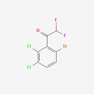 molecular formula C8H3BrCl2F2O B14754245 1-(6-Bromo-2,3-dichlorophenyl)-2,2-difluoroethanone 