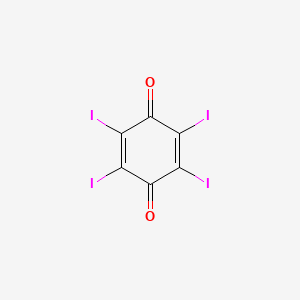 molecular formula C6I4O2 B14754349 Tetraiodo-p-benzoquinone CAS No. 576-59-0