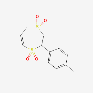 2,3-Dihydro-2-(4-methylphenyl)-1,4-dithiepine-1,1,4,4-tetroxide