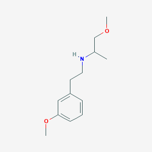 molecular formula C13H21NO2 B1475437 [2-(3-Methoxyphenyl)ethyl](1-methoxypropan-2-yl)amine CAS No. 1602361-01-2