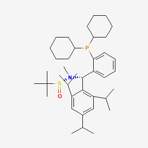 [S(R)]-N-((S)-(2-(Dicyclohexylphosphino)phenyl)(2,4,6-triisopropylphenyl)methyl)-N,2-dimethyl-2-propanesulfinamide