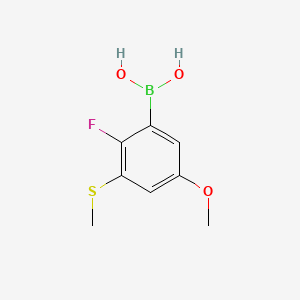 (2-Fluoro-5-methoxy-3-(methylthio)phenyl)boronic acid