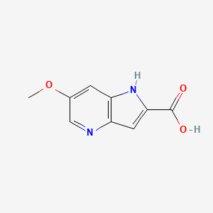 molecular formula C9H8N2O3 B1475443 6-Methoxy-4-azaindole-2-carboxylic acid CAS No. 1260382-28-2