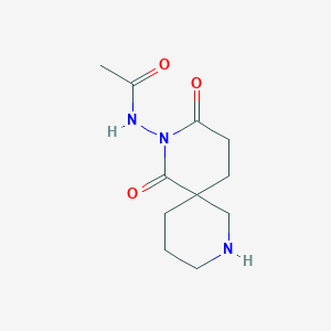 Acetamide,N-(1,3-dioxo-2,8-diazaspiro[4.5]dec-2-yl)-