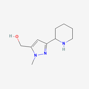 (1-methyl-3-(piperidin-2-yl)-1H-pyrazol-5-yl)methanol