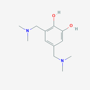 molecular formula C12H20N2O2 B14754495 3,5-Bis((dimethylamino)methyl)-1,2-benzenediol CAS No. 1509-60-0