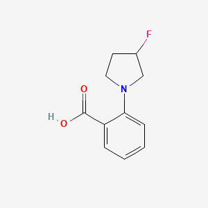 molecular formula C11H12FNO2 B1475451 2-(3-Fluoropyrrolidin-1-yl)benzoic acid CAS No. 1894901-13-3