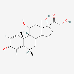 molecular formula C22H30O5 B14754522 6alpha-Methylprednisolone-D6 (major) 