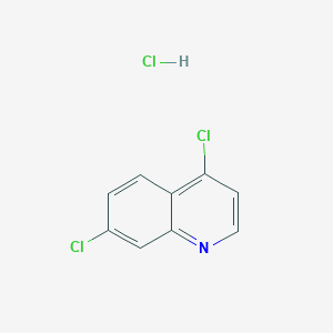 molecular formula C9H6Cl3N B14754526 Quinoline,4,7-dichloro-,hydrochloride CAS No. 1198-39-6