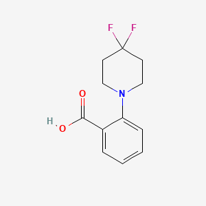 molecular formula C12H13F2NO2 B1475454 2-(4,4-二氟哌啶-1-基)苯甲酸 CAS No. 1895660-93-1