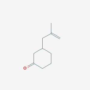 3-(2-Methylprop-2-en-1-yl)cyclohexan-1-one