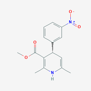 3-Pyridinecarboxylic acid, 1,4-dihydro-2,6-dimethyl-4-(3-nitrophenyl)-, methyl ester