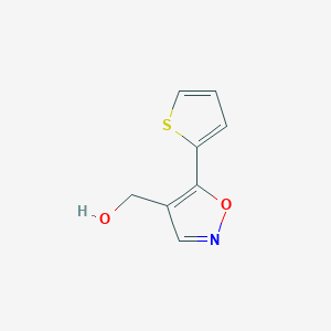 molecular formula C8H7NO2S B1475459 (5-(噻吩-2-基)异恶唑-4-基)甲醇 CAS No. 1893134-86-5
