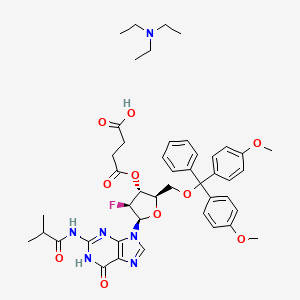 9-(2'-Deoxy-5'-o-dmt-2'-fluoro-b-d-arabinofuranosyl)-n2-isobutyrylguanine 3'-o-succinate triethylammonium salt