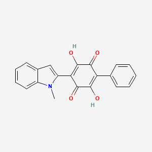 2,5-Dihydroxy-3-(1-methyl-1H-indol-2-YL)-6-phenyl-[1,4]benzoquinone