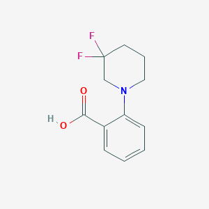 molecular formula C12H13F2NO2 B1475465 2-(3,3-二氟哌啶-1-基)苯甲酸 CAS No. 1892827-34-7