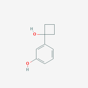 molecular formula C10H12O2 B1475467 3-(1-羟基环丁基)-苯酚 CAS No. 1888730-77-5